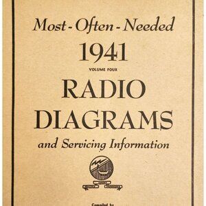 1941 Radio Diagrams Most Often Needed PB Manual Servicing Information Vol 4 DWR5
